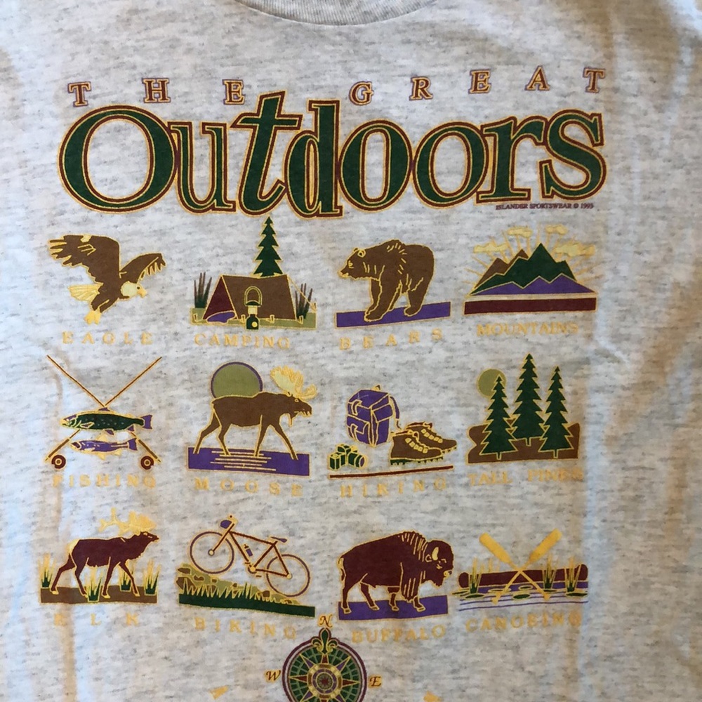 Vintage SCI Made in USA 100% Cotton Great Outdoors Aspen Islander 1993 Shirt - M